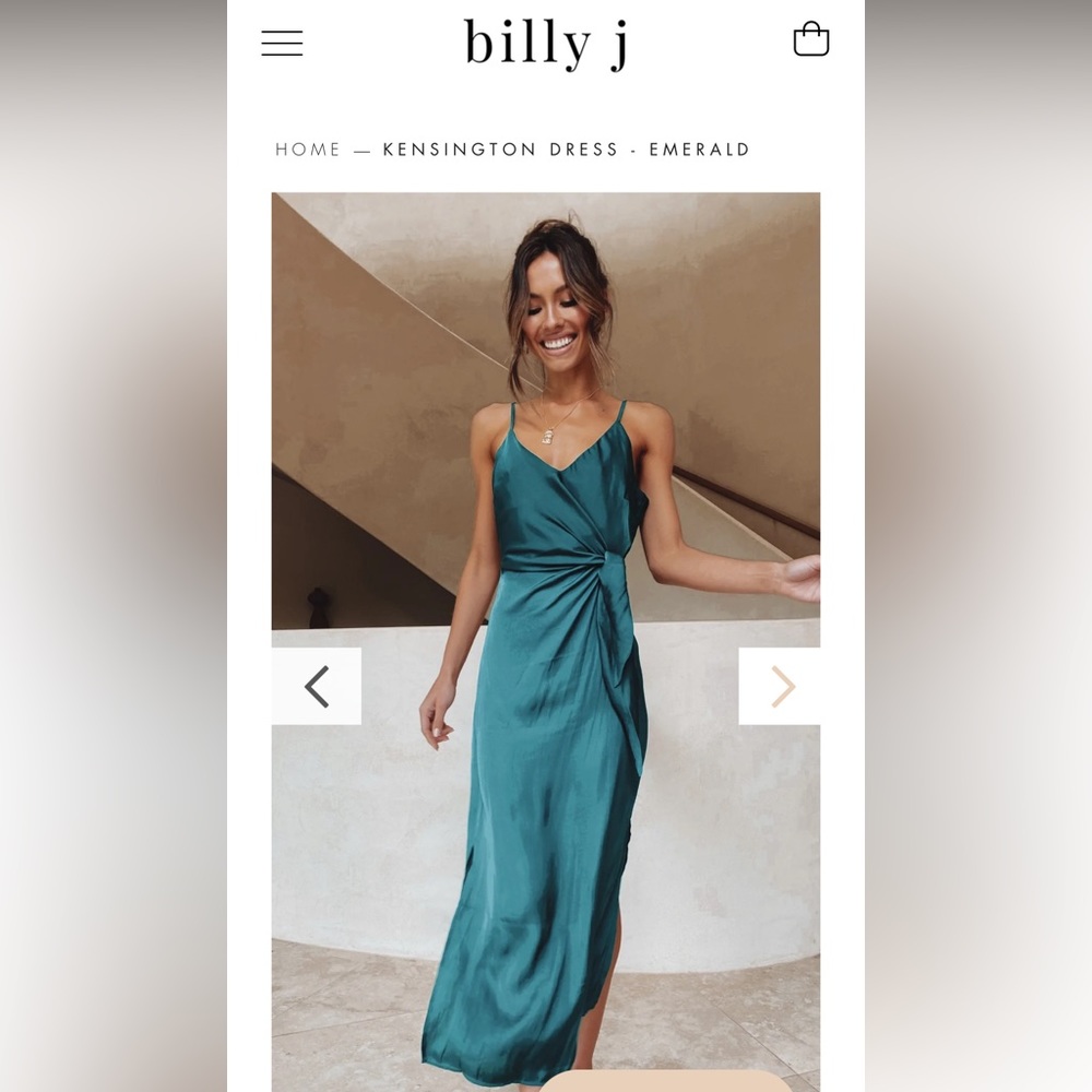 Billy J Kensington Dress in Emerald